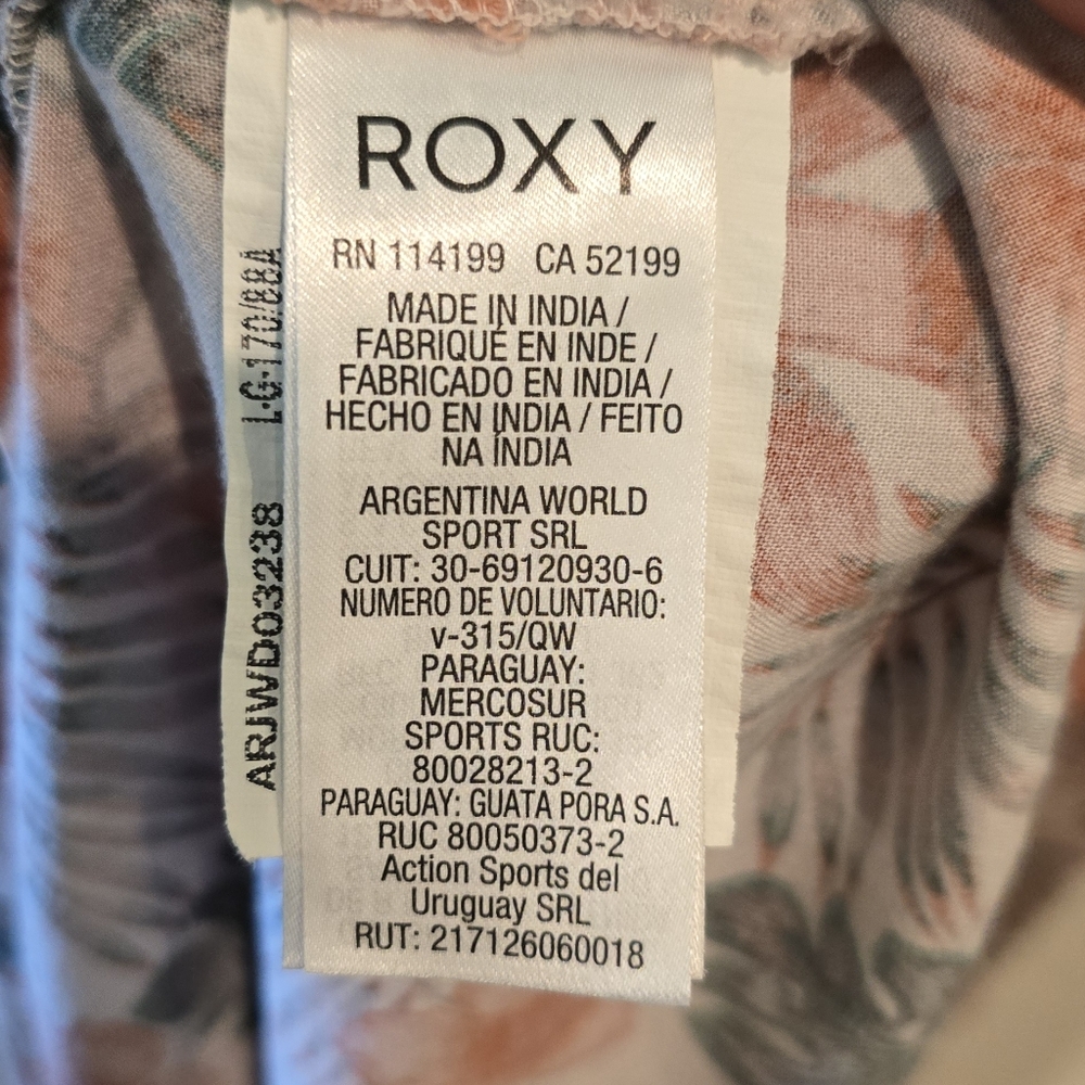 💜 ROXY Open Back Maxi Sun Dress Floral Summer Dress - Picture 4 of 7